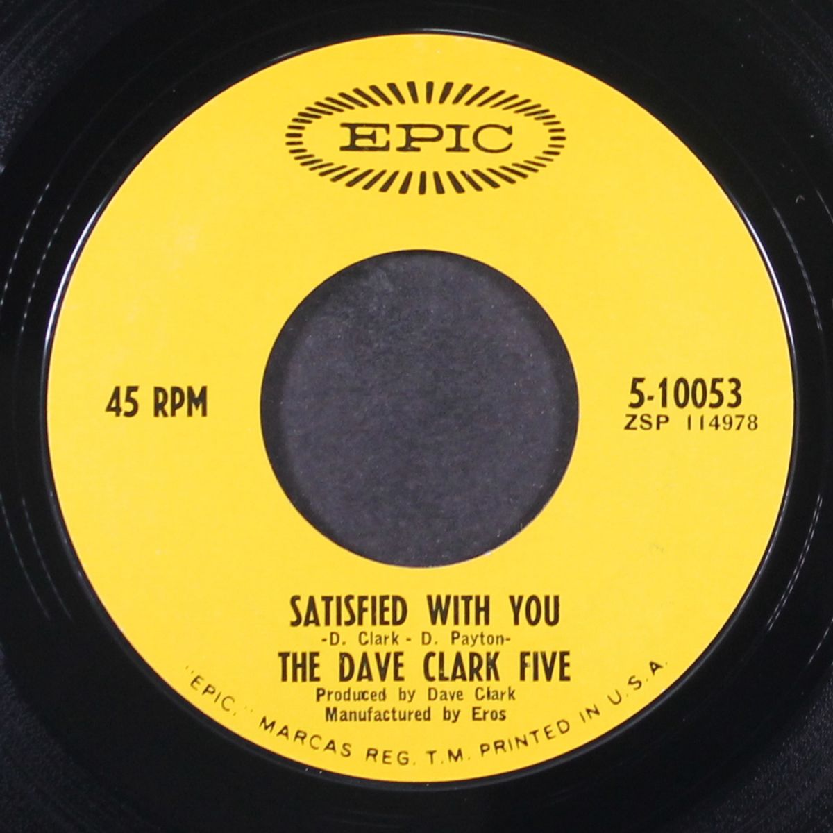 satisfied with you / don't let me down by DAVE CLARK FIVE