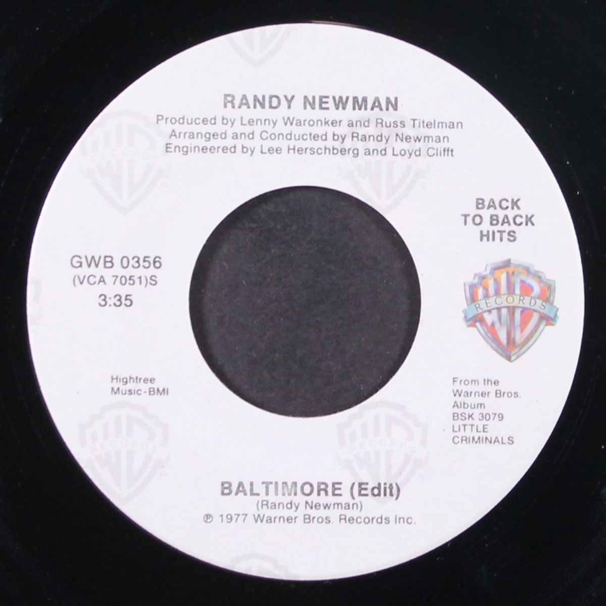 short people / baltimore (edit) by RANDY NEWMAN
