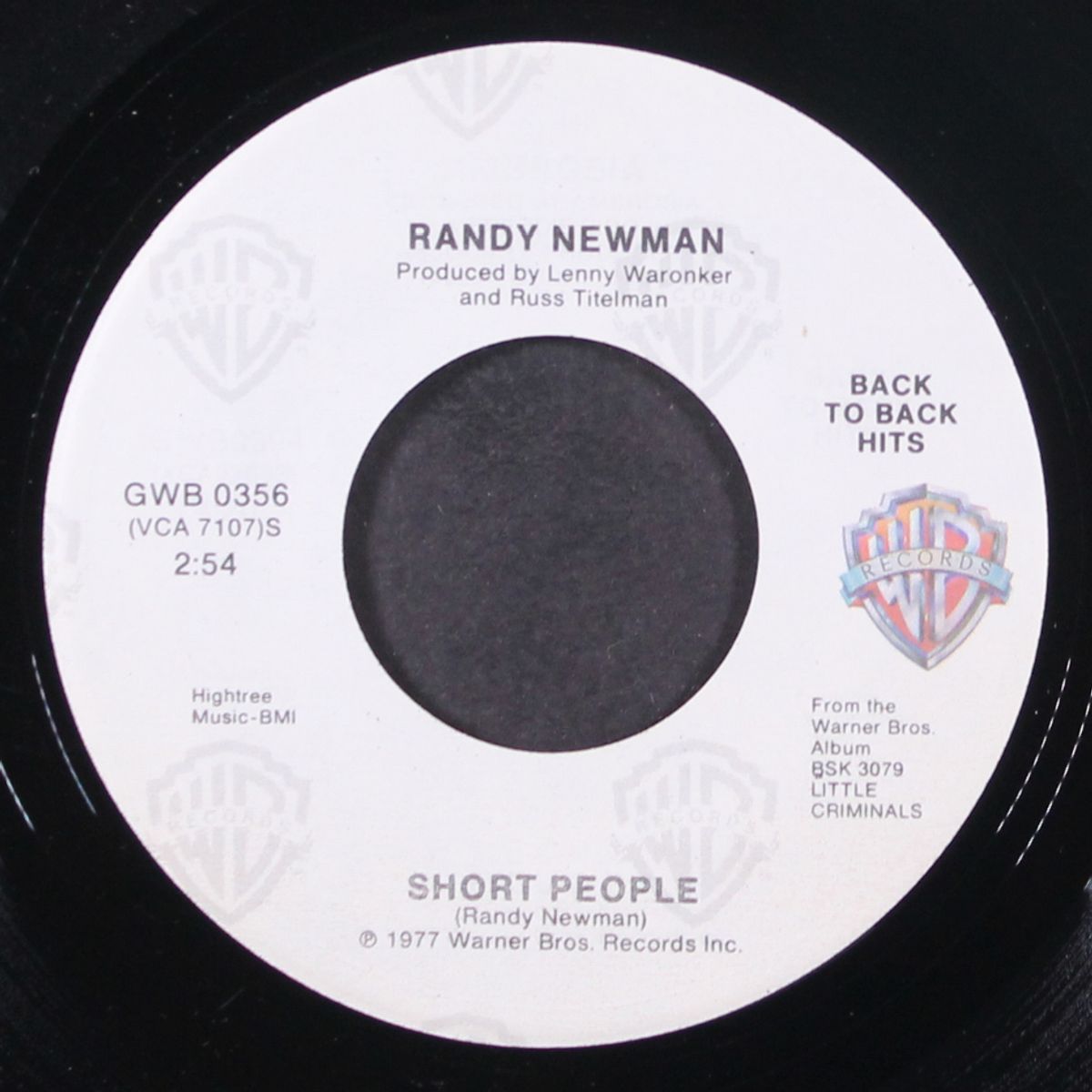 short people / baltimore (edit) by RANDY NEWMAN