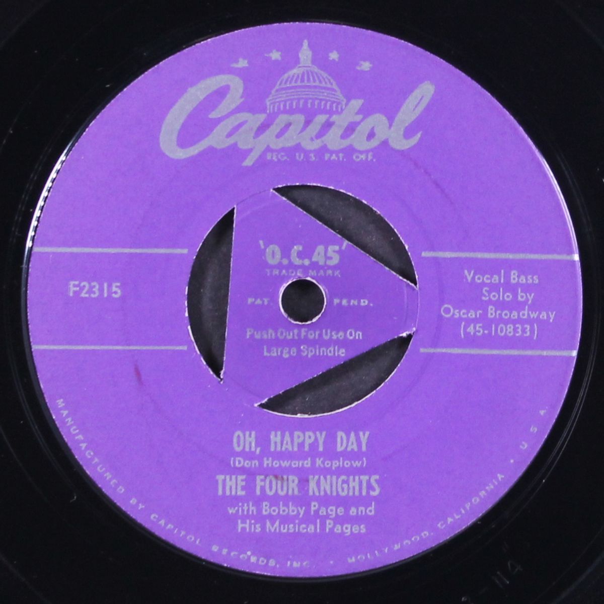 oh, happy day / a million tears by FOUR KNIGHTS