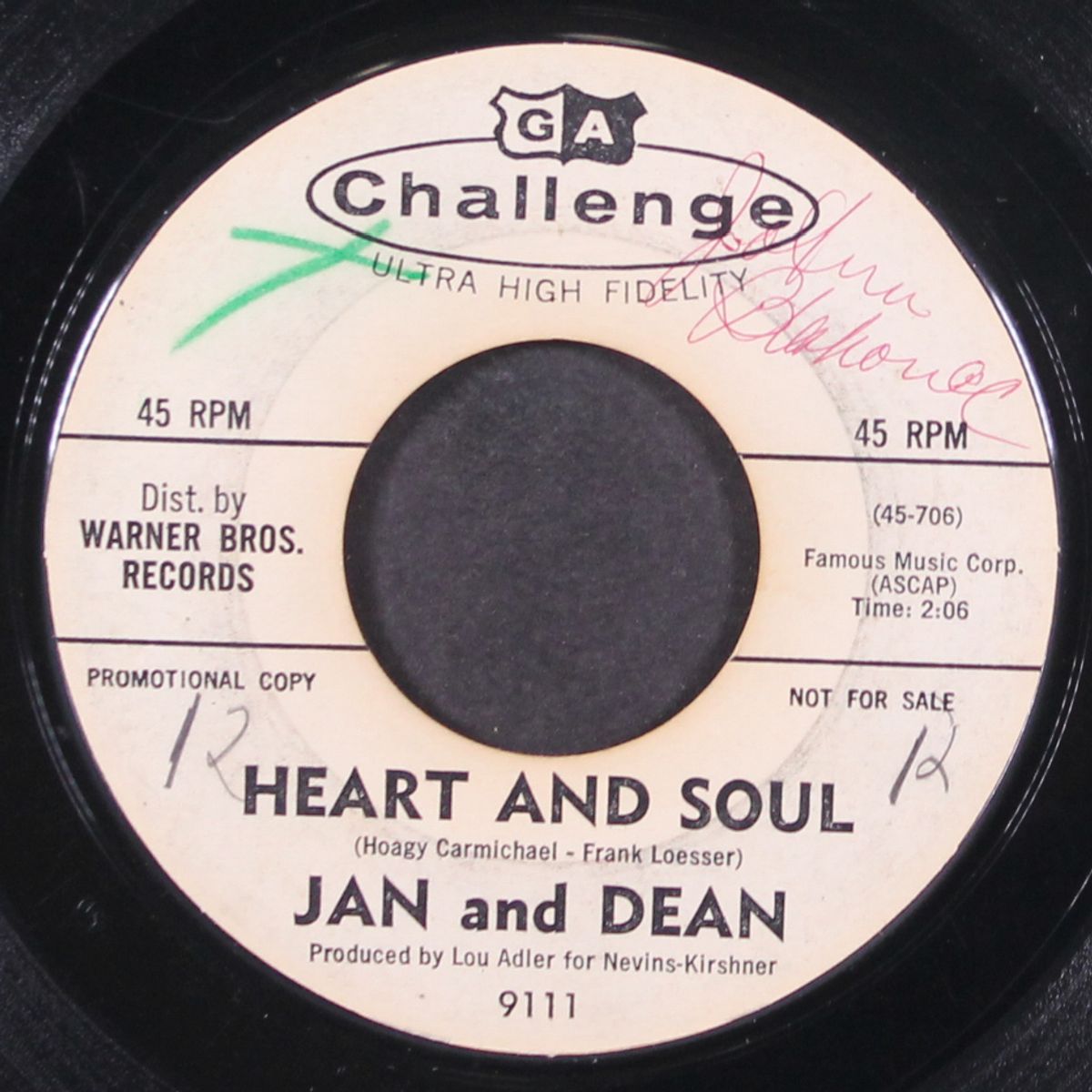 heart and soul / those words by JAN & DEAN