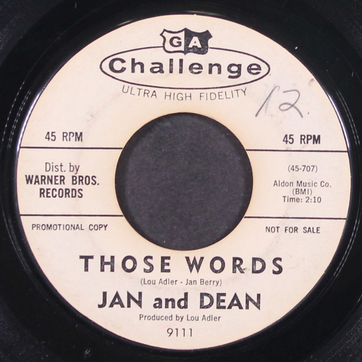 heart and soul / those words by JAN & DEAN
