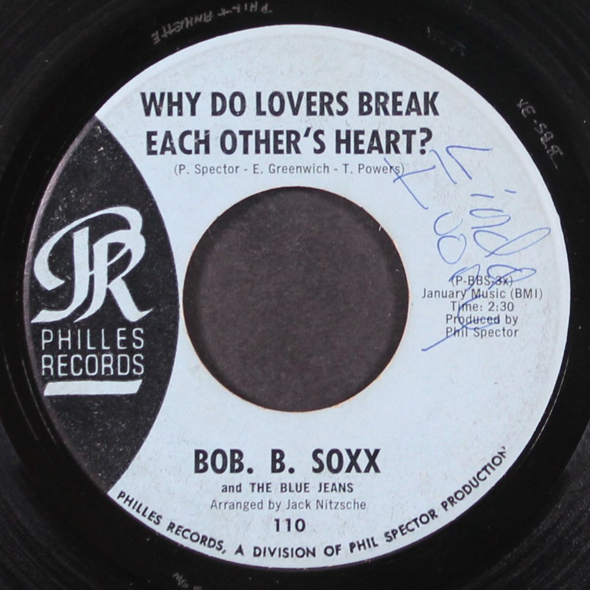 why do lovers break each other's hearts by BOB B SOXX & BLUE JEANS