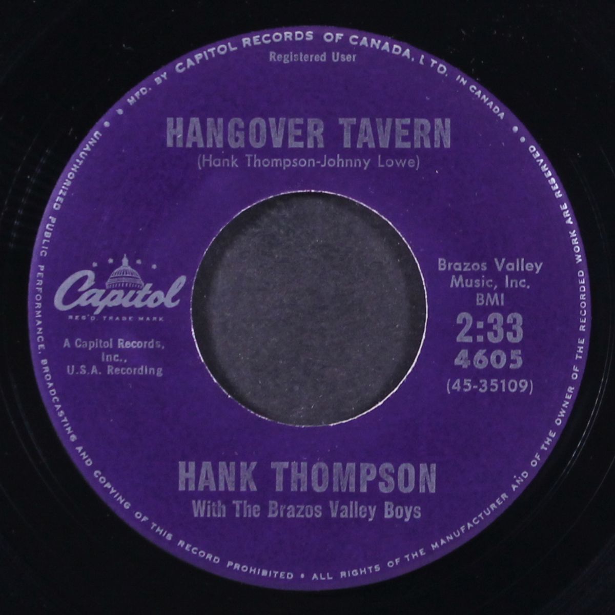 hangover tavern by HANK THOMPSON