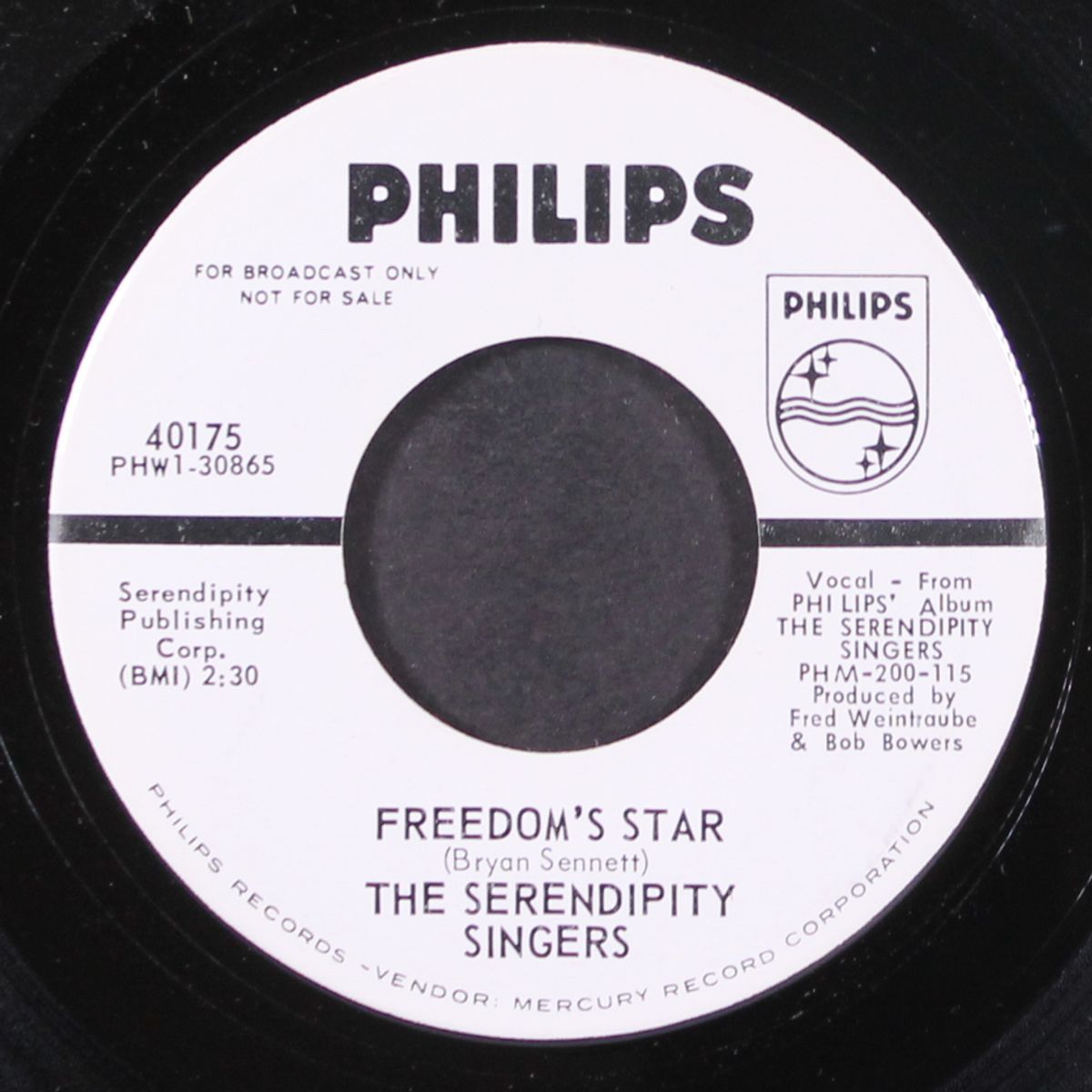 crooked little man / freedom's star by SERENDIPITY SINGERS