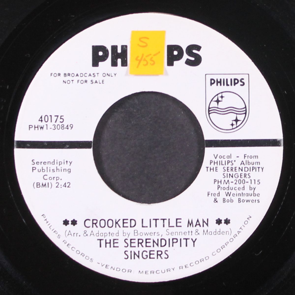 crooked little man / freedom's star by SERENDIPITY SINGERS