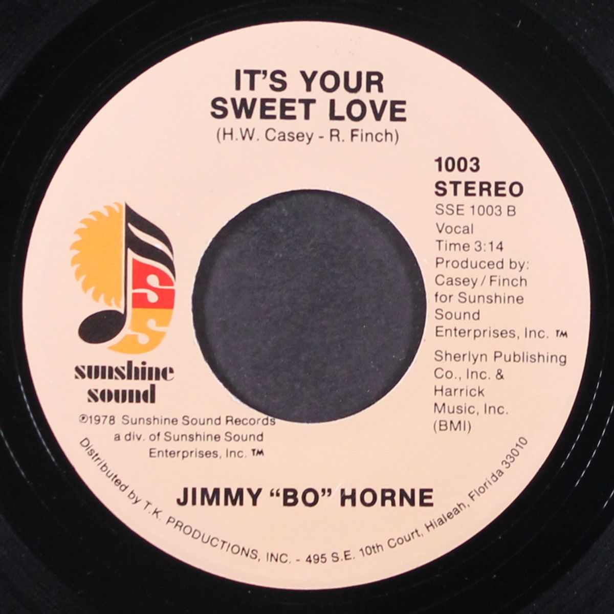 dance across the floor / it's your sweet love by JIMMY 'BO' HORNE