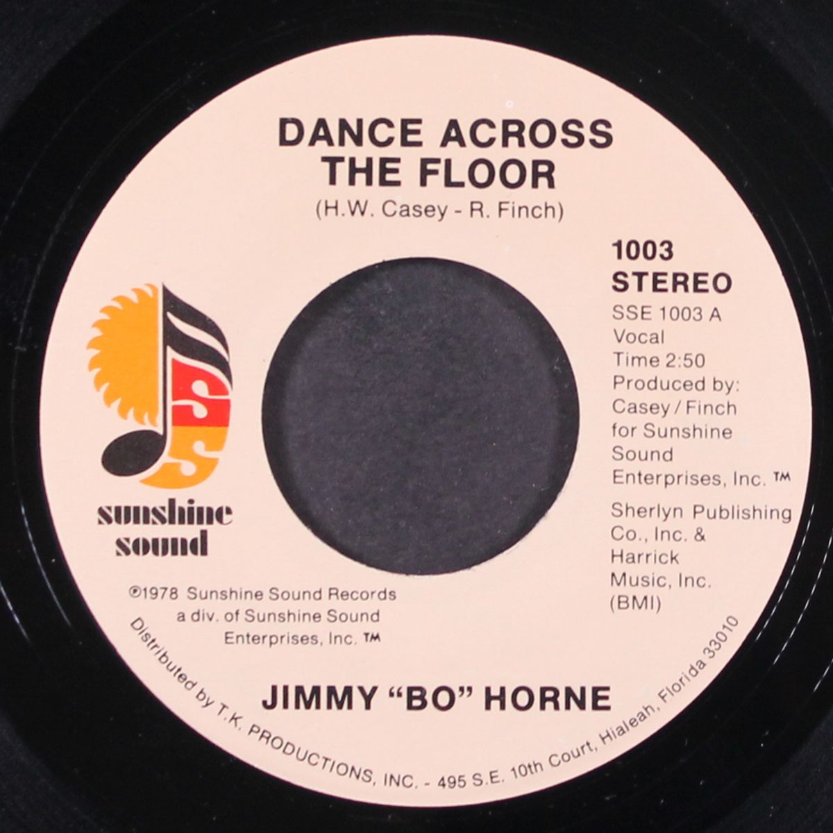 dance across the floor / it's your sweet love by JIMMY 'BO' HORNE