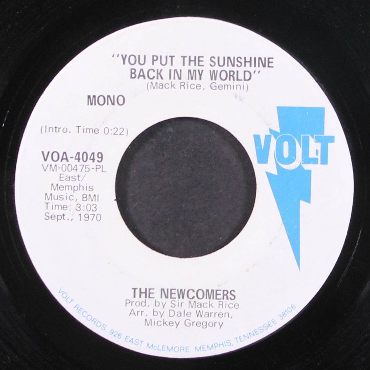 you put the sunshine back in my world / mono by NEWCOMERS