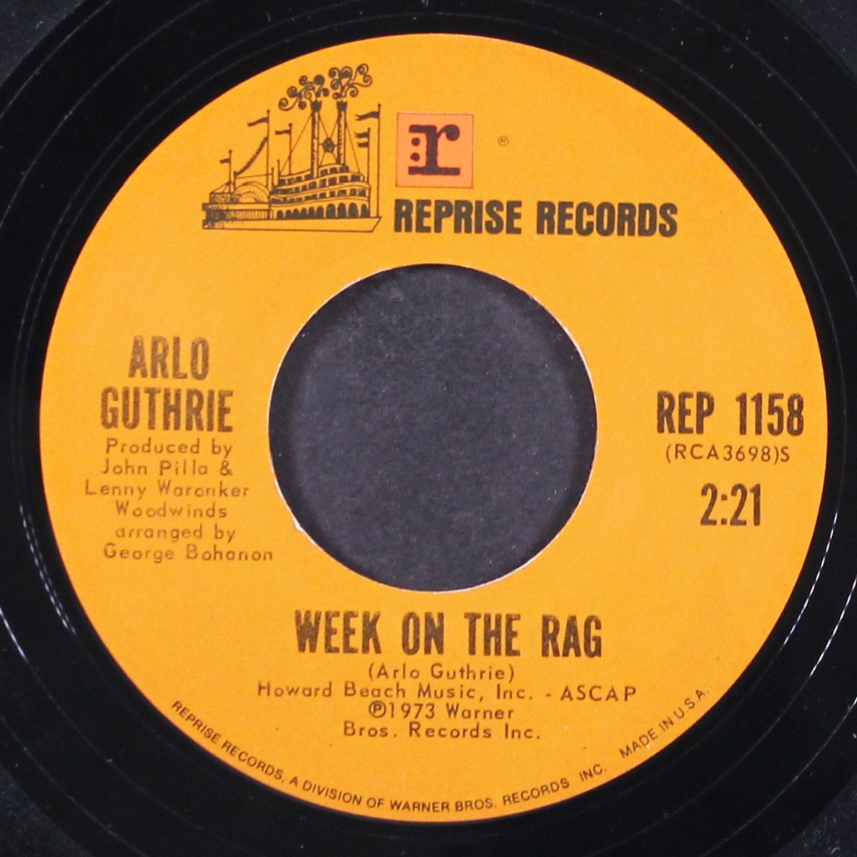 week on the rag / gypsy davy by ARLO GUTHRIE