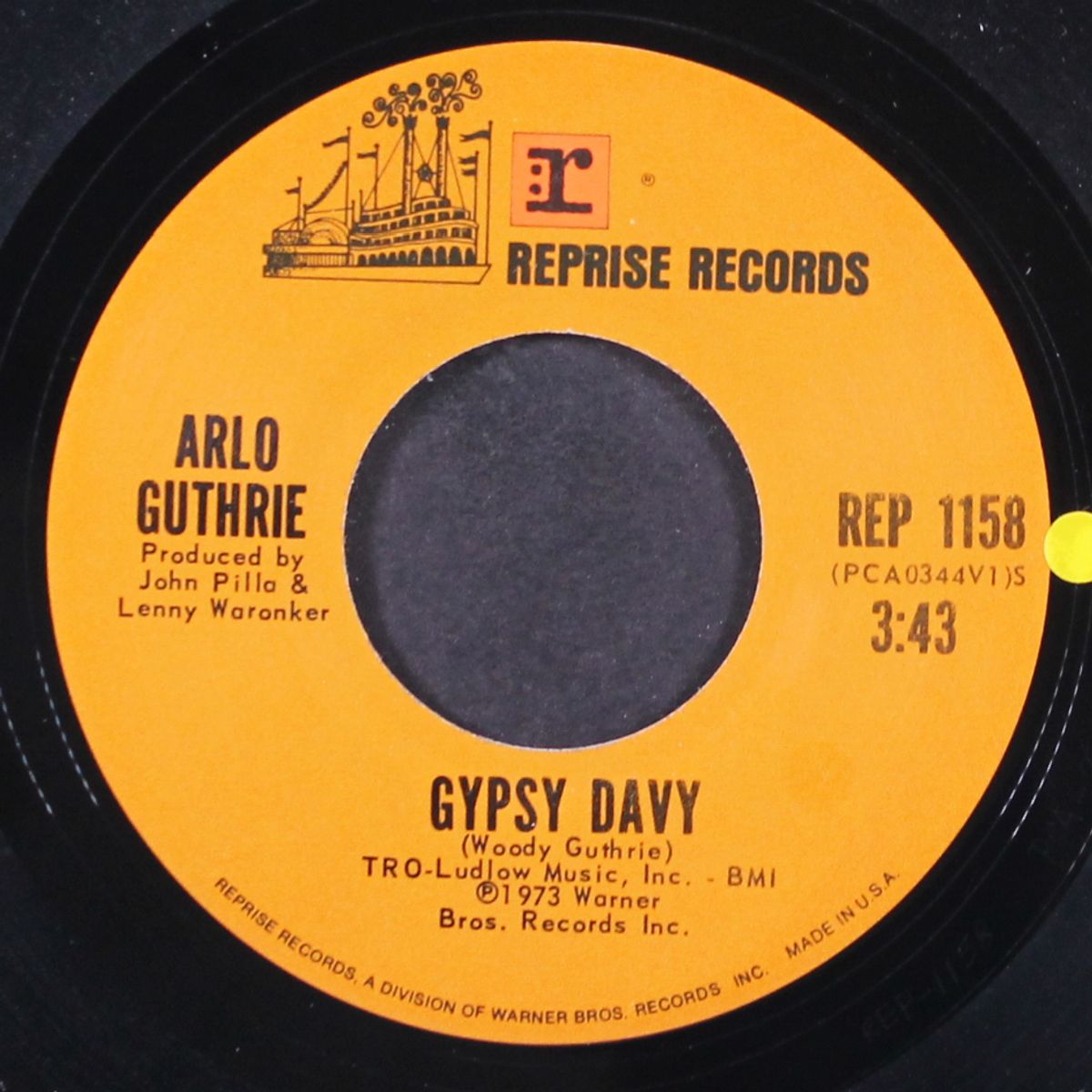 week on the rag / gypsy davy by ARLO GUTHRIE
