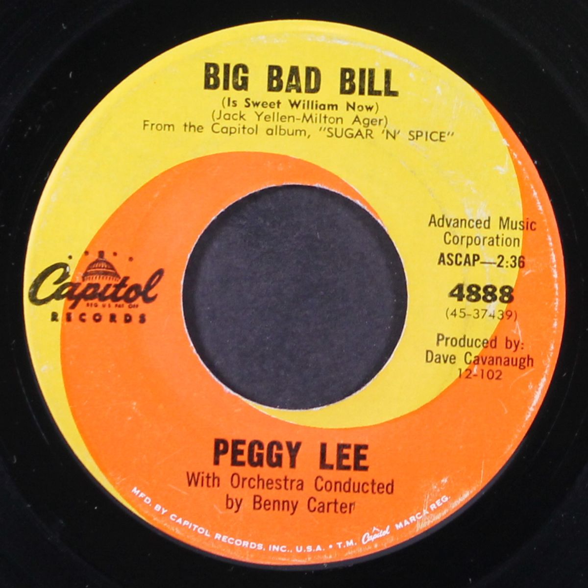 i'm a woman / big bad bill by PEGGY LEE