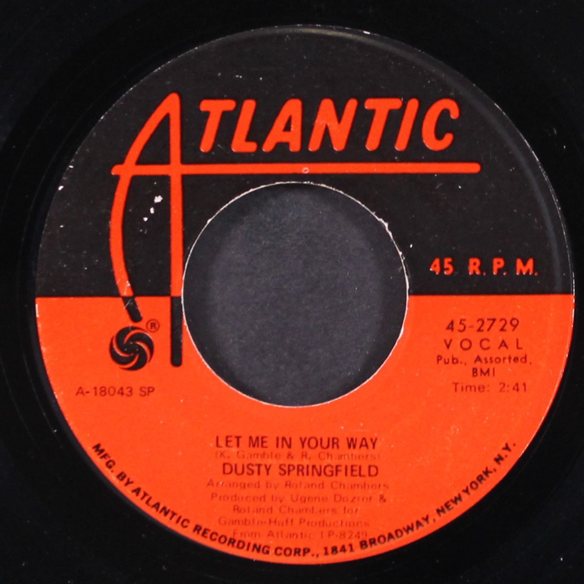 i wanna be a free girl / let me in your way by DUSTY SPRINGFIELD