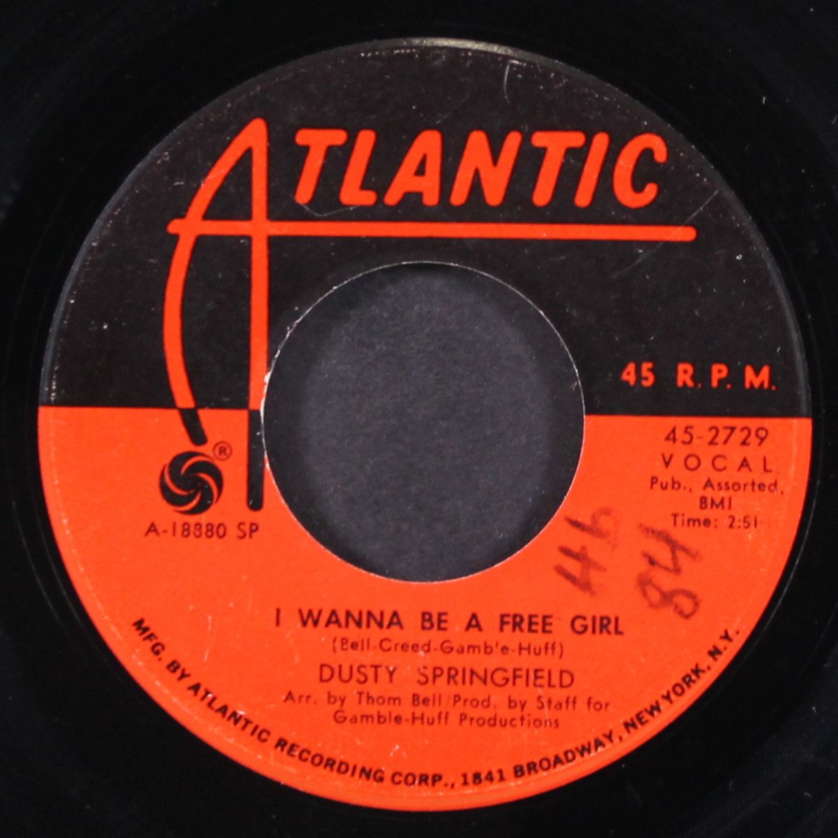 i wanna be a free girl / let me in your way by DUSTY SPRINGFIELD