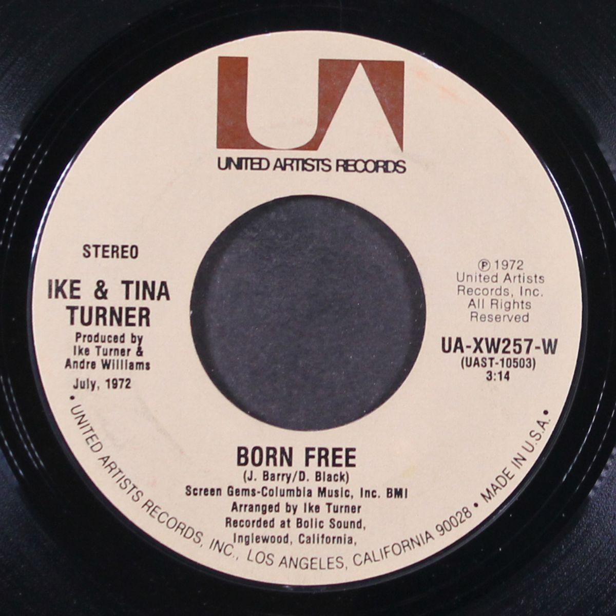 work on me / born free by IKE & TINA TURNER