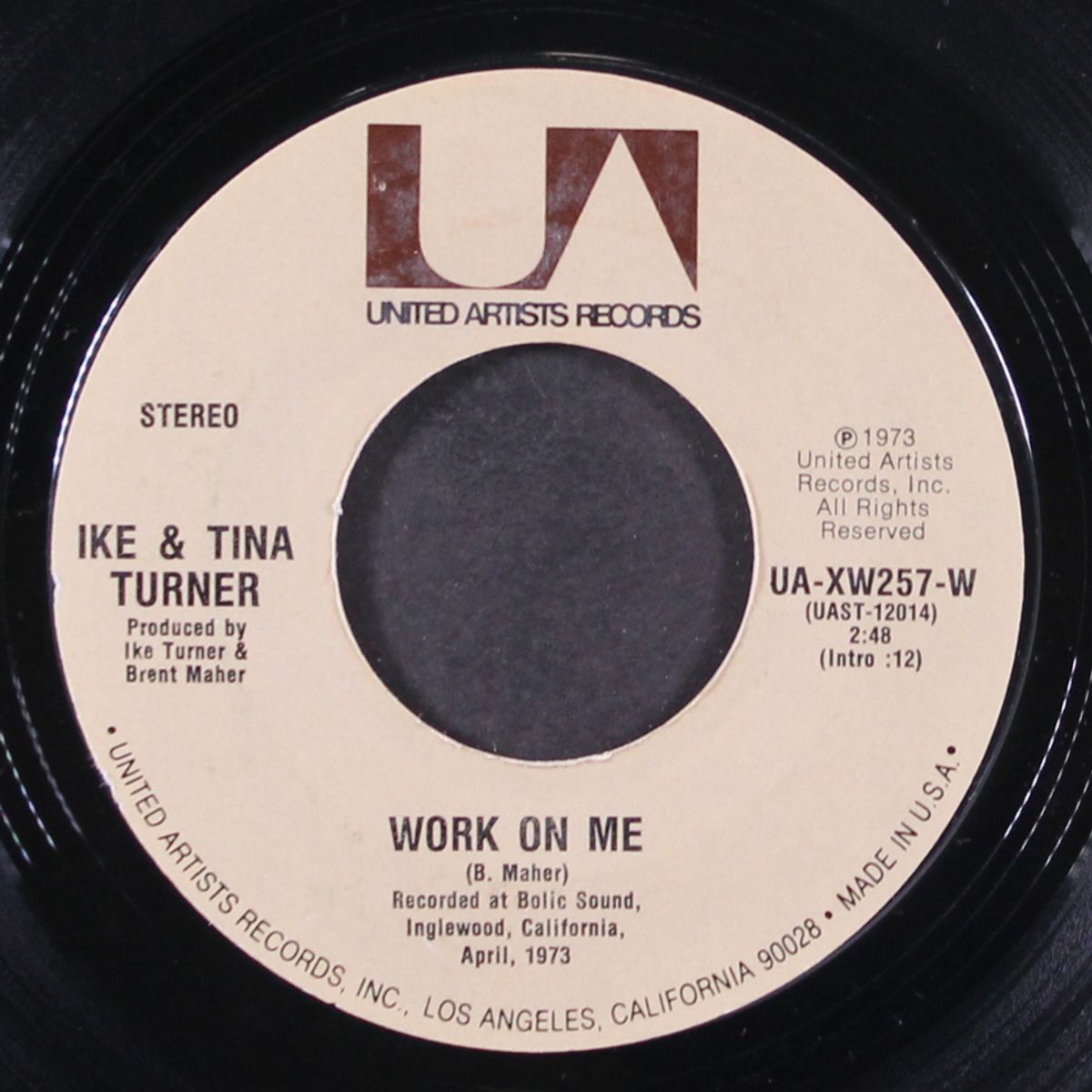 work on me / born free by IKE & TINA TURNER