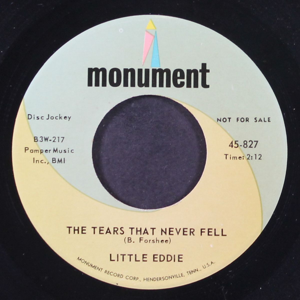 the tears that never fell / cozy inn by LITTLE EDDIE