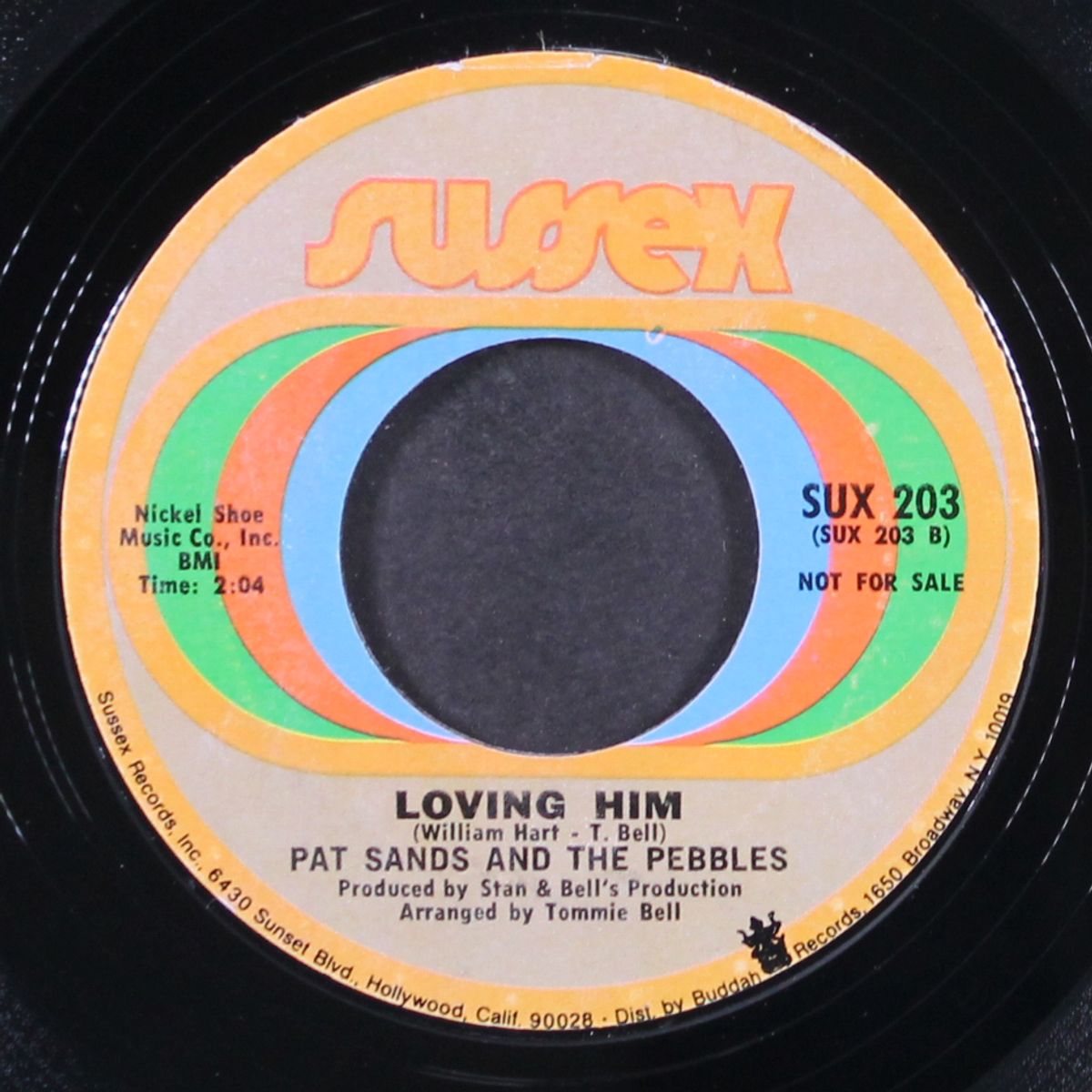 hot dog, i love him so / loving him by PAT SANDS & PEBBLES