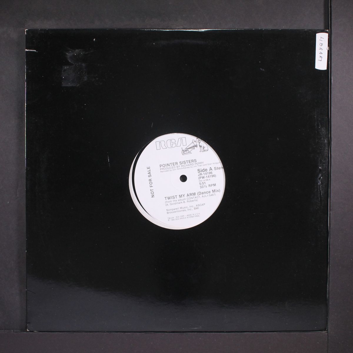 twist my arm (dance mix) / same by POINTER SISTERS