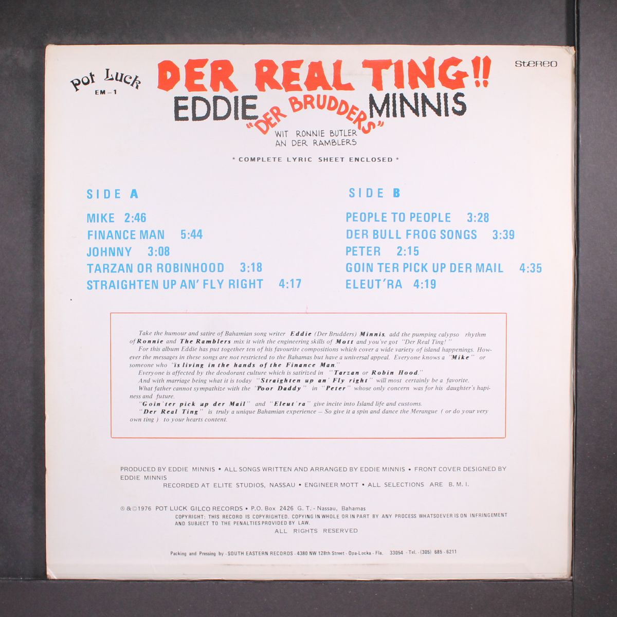 der real ting!! by EDDIE MINNIS
