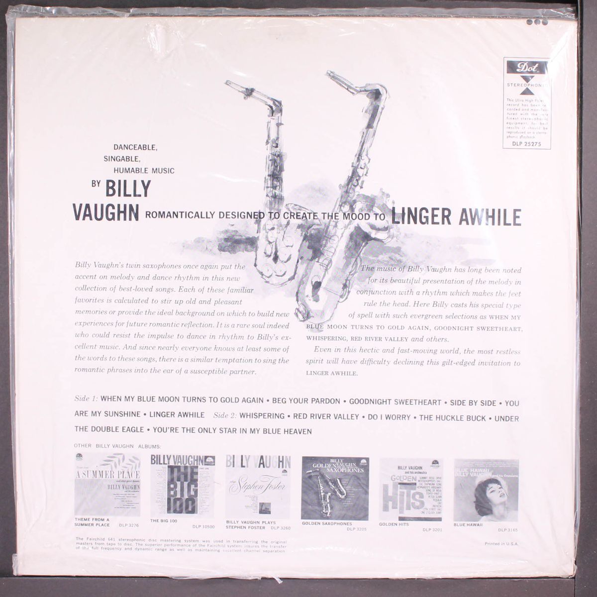 linger awhile by BILLY VAUGHN