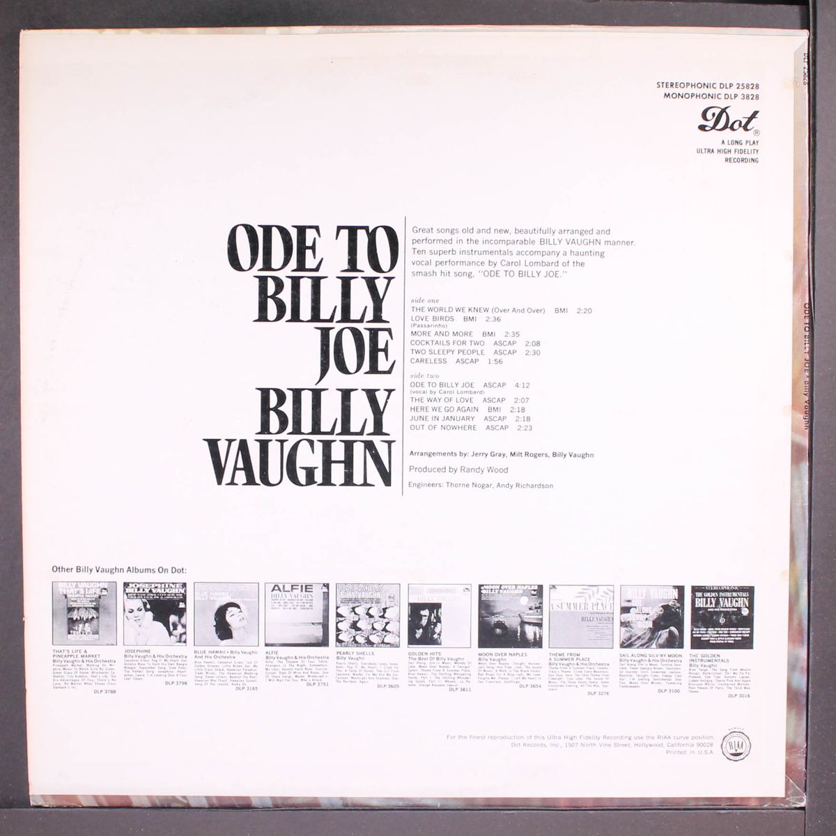 ode to billy joe by BILLY VAUGHN