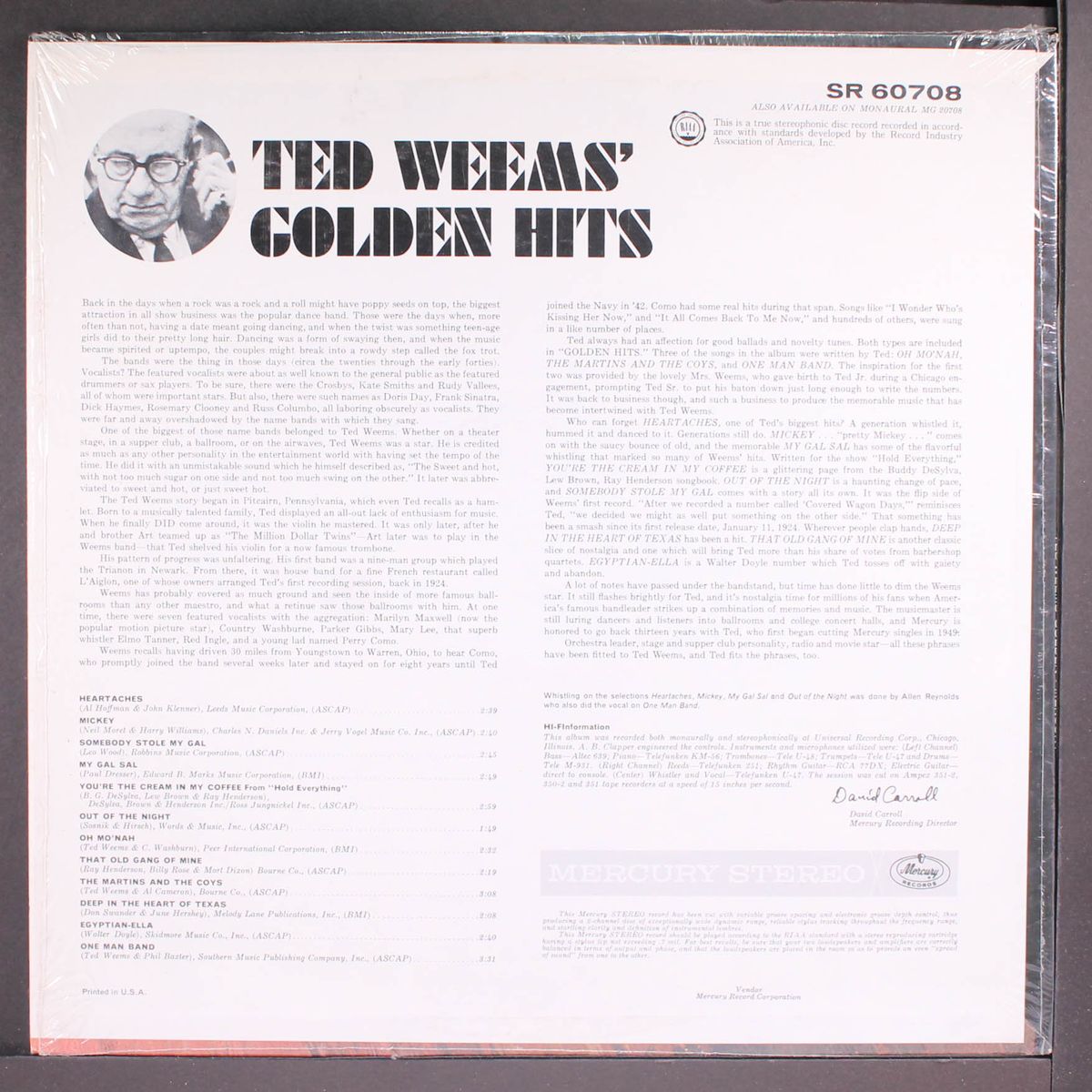 golden hits by TED WEEMS