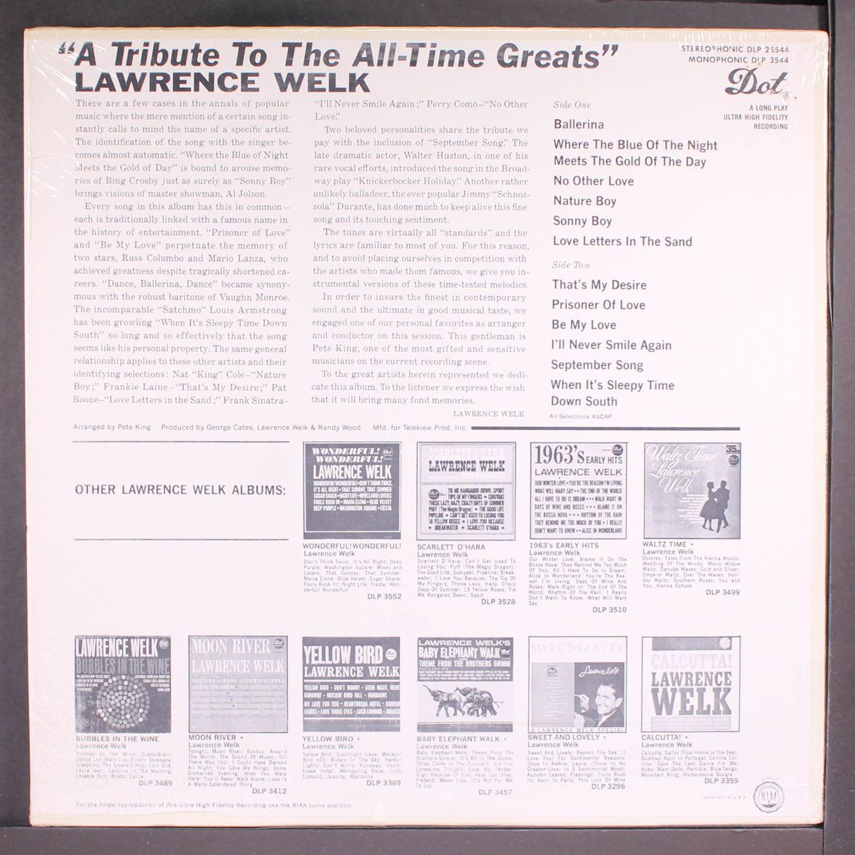 a tribute to the all-time greats by LAWRENCE WELK