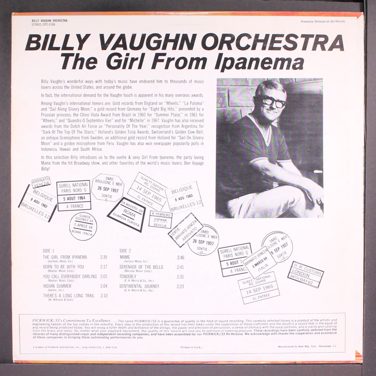 the girl from ipanema by BILLY VAUGHN