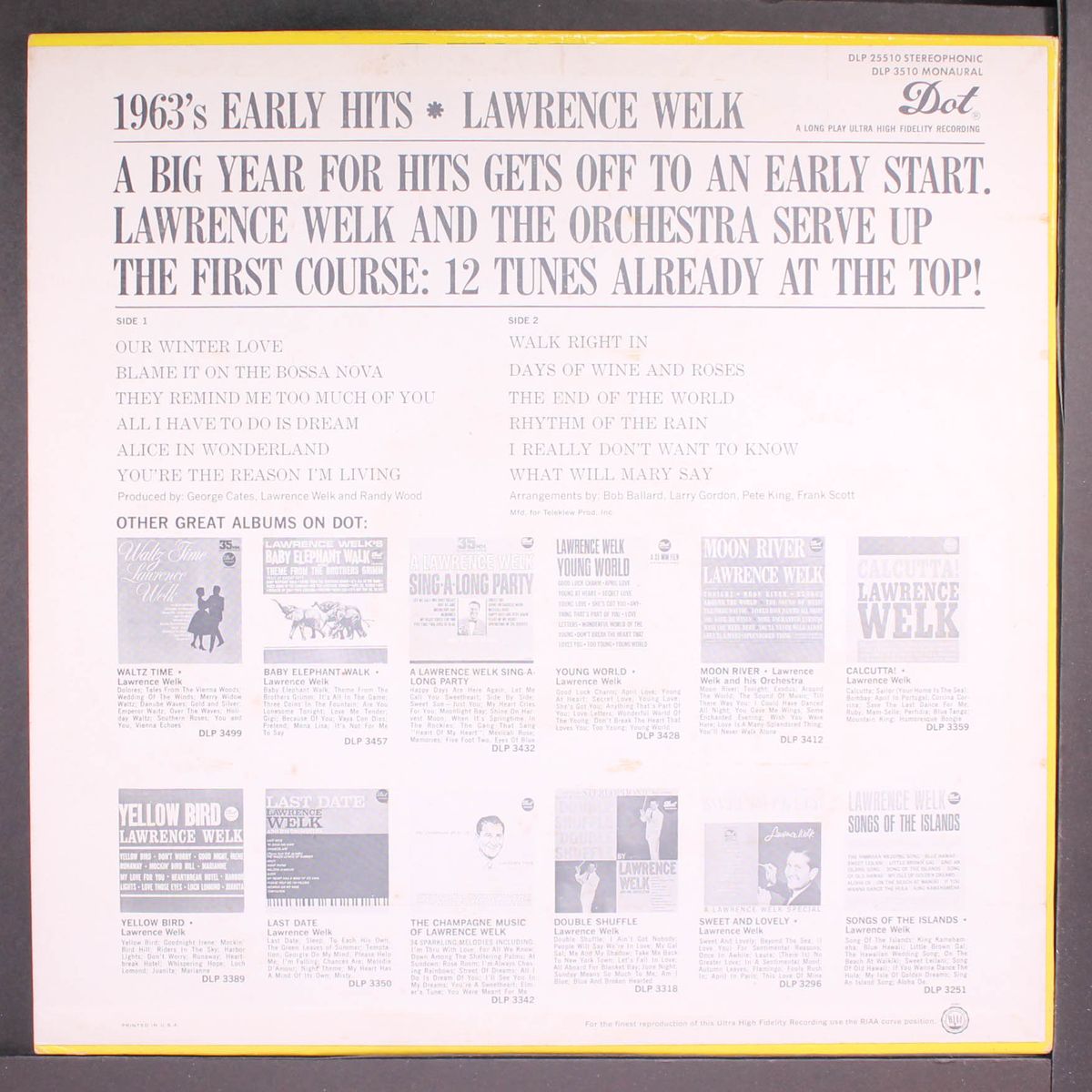 1963's early hits by LAWRENCE WELK