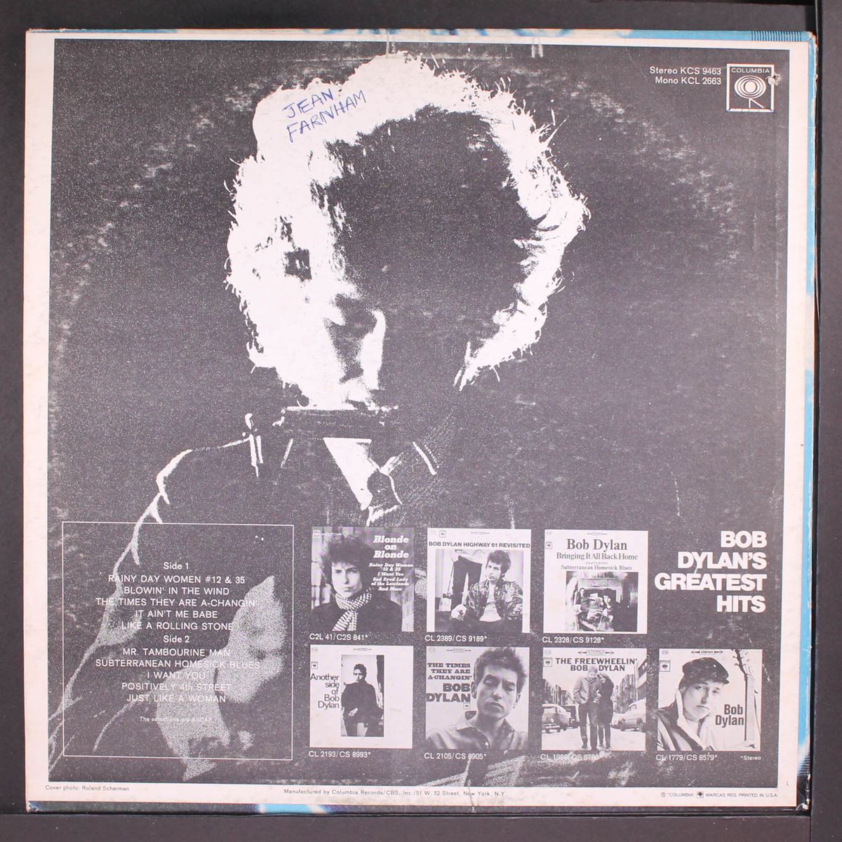 greatest hits by BOB DYLAN