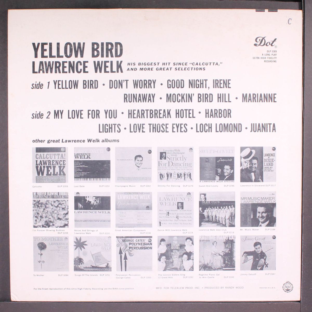 yellow bird by LAWRENCE WELK