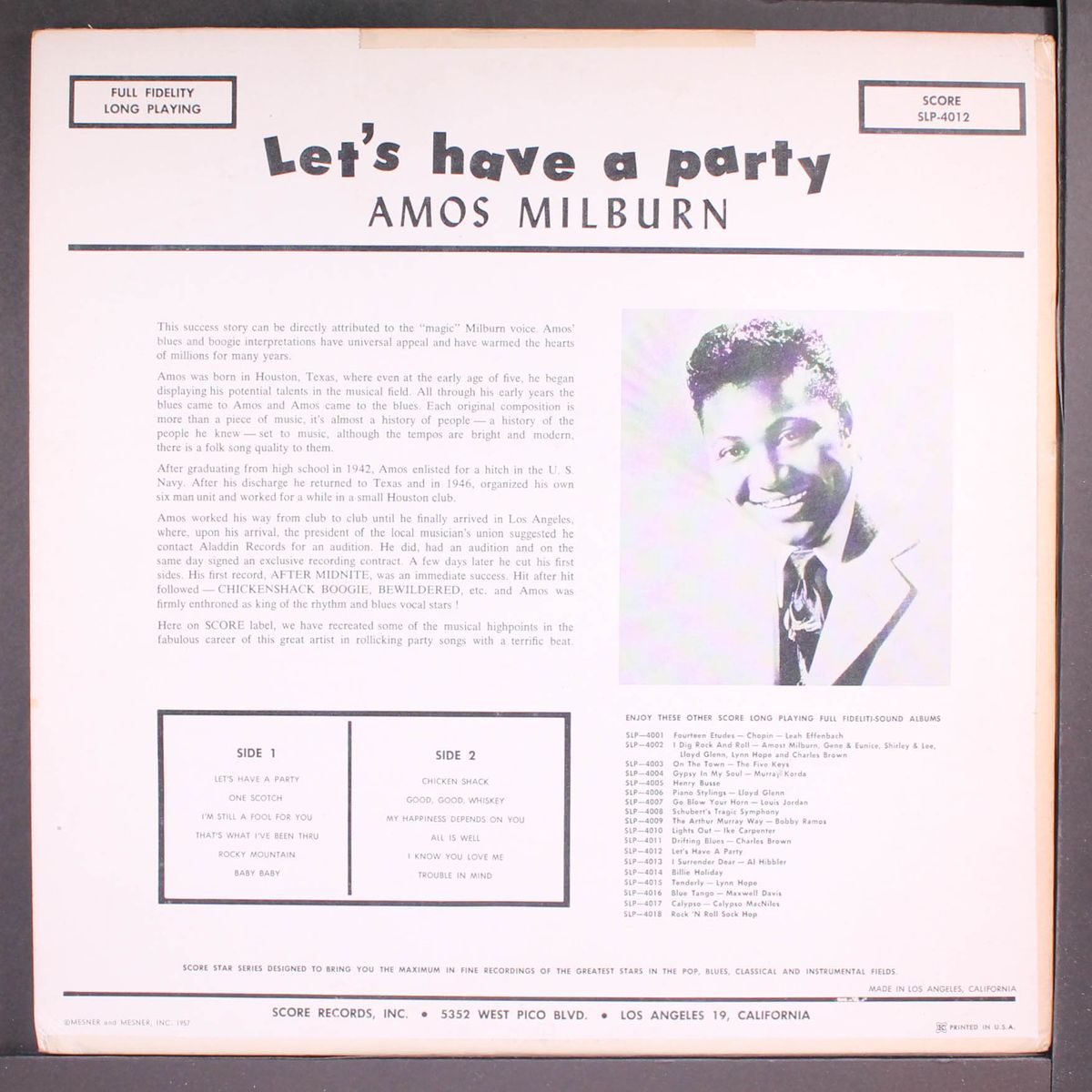 let's have a party by AMOS MILBURN