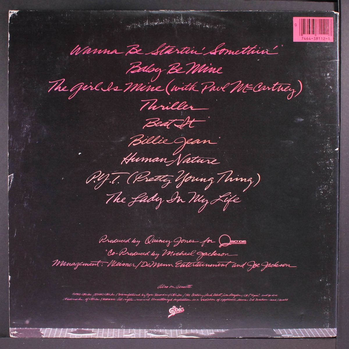 thriller by MICHAEL JACKSON