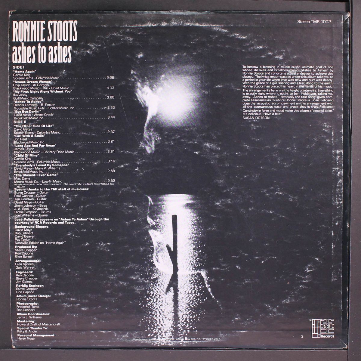 ashes to ashes by RONNIE STOOTS