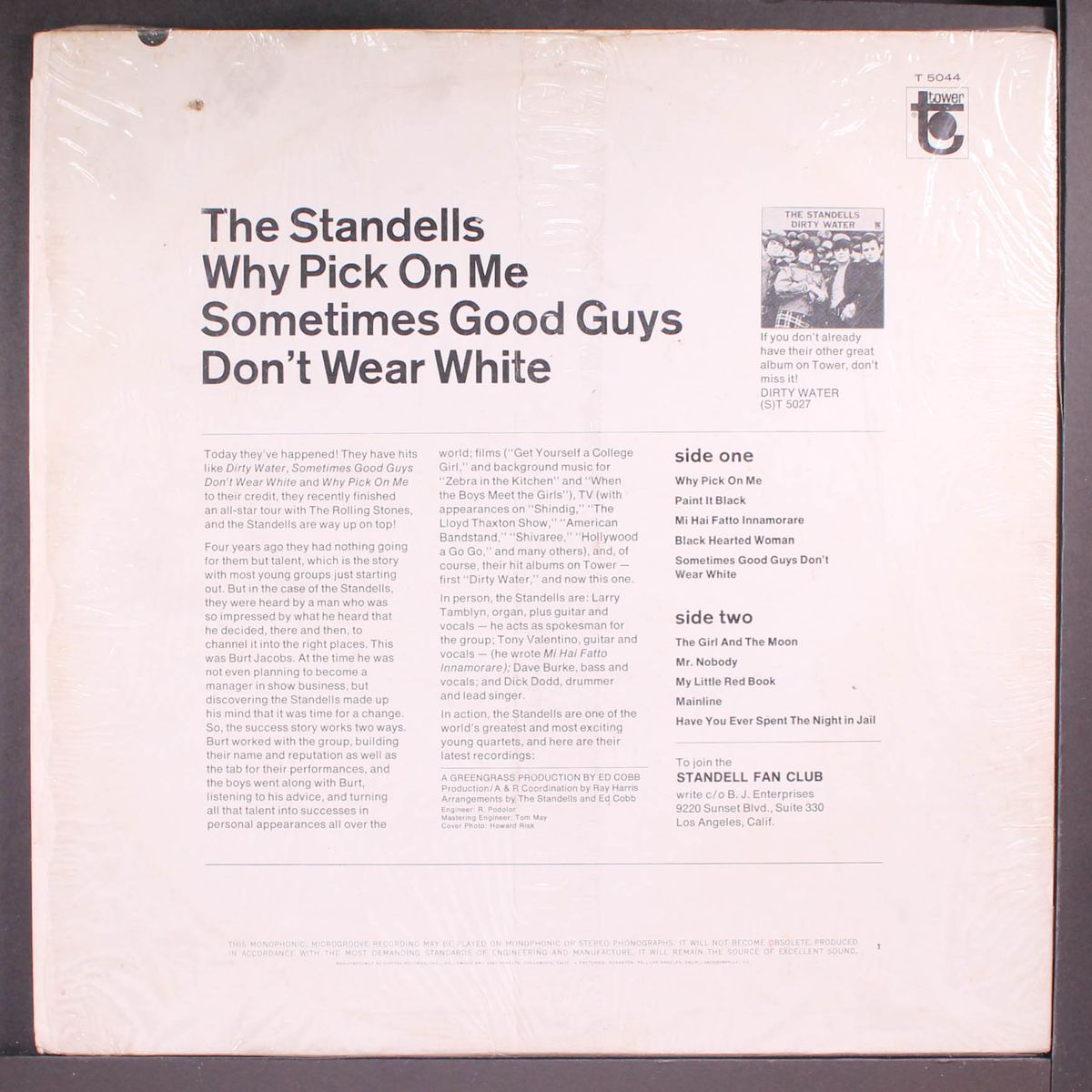 why pick on me / sometimes good guys don't wear white by STANDELLS