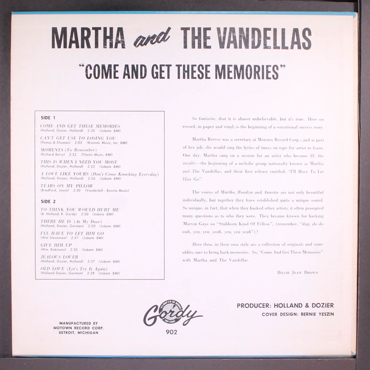 come and get these memories by MARTHA & VANDELLAS