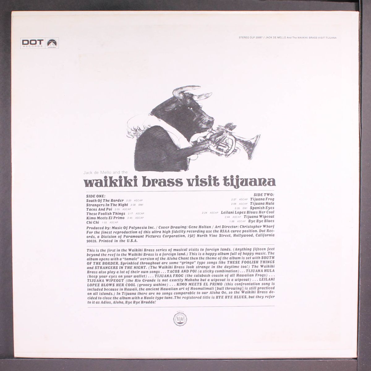 visit tijuana by JACK DE MELLO & WAIKIKI BRASS