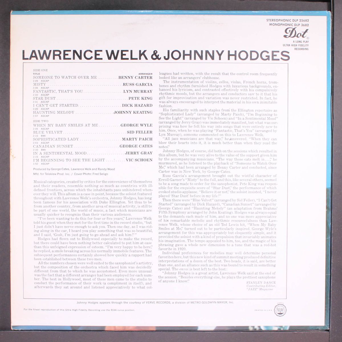 lawrence welk & johnny hodges by LAWRENCE WELK & JOHNNY HODGES