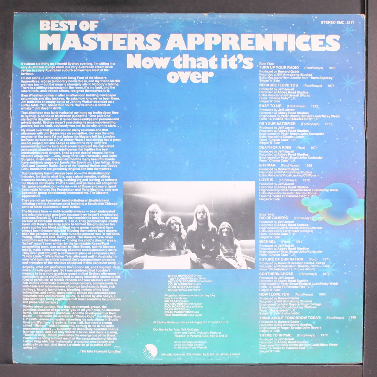 now that it's over by MASTER'S APPRENTICES