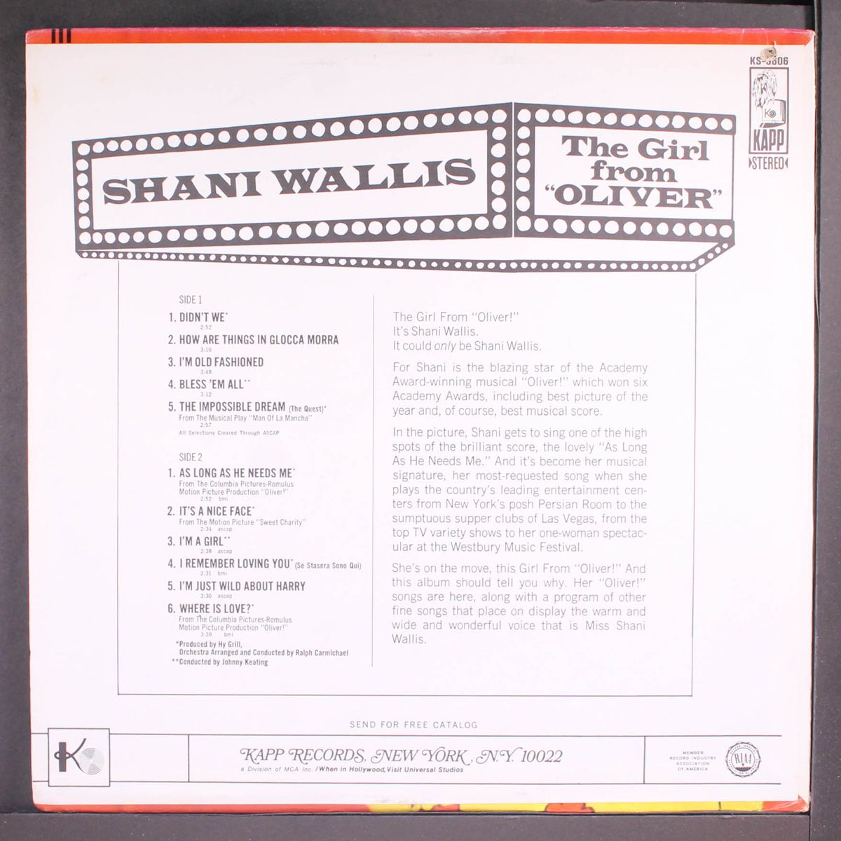 the girl from oliver by SHANI WALLIS