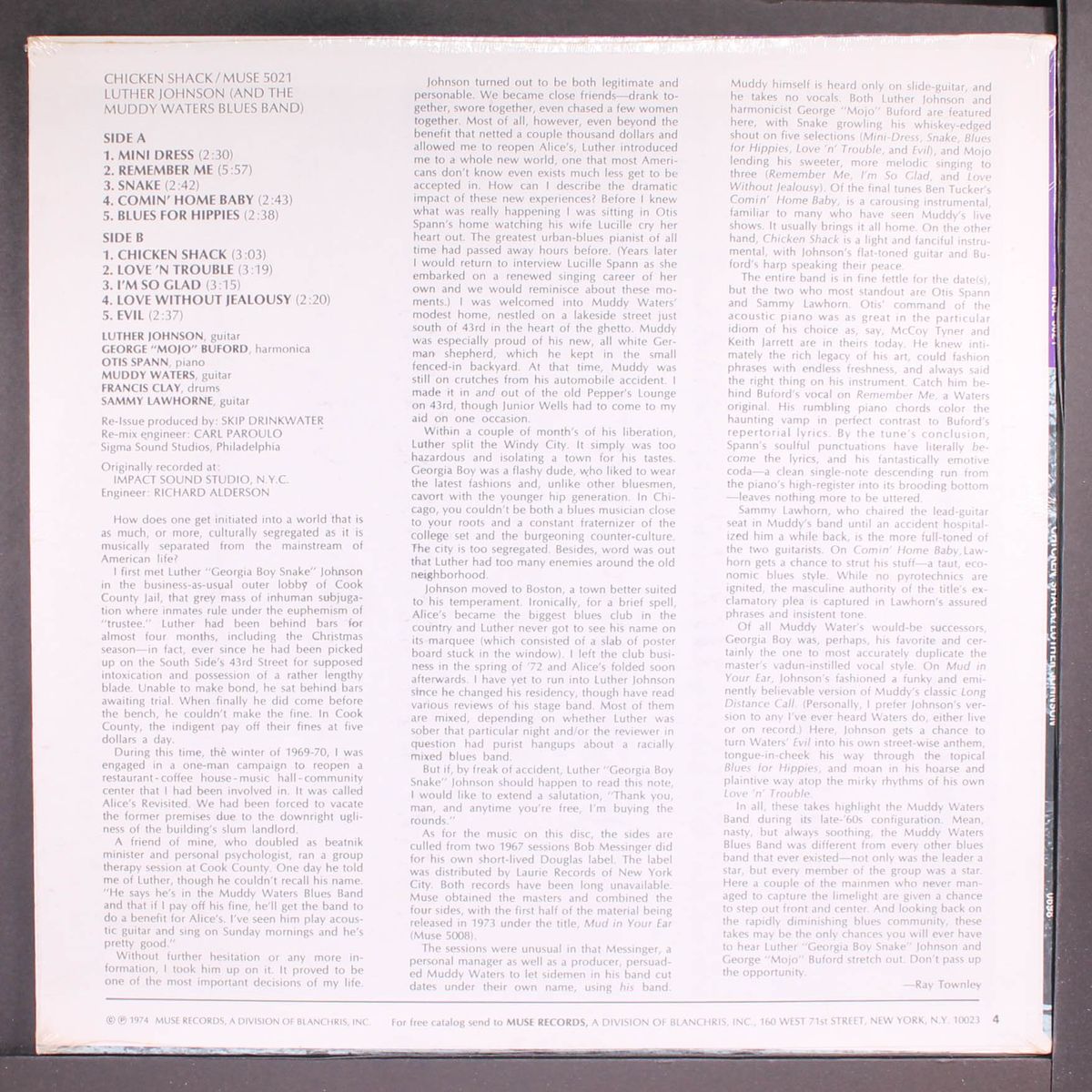 chicken shack by LUTHER JOHNSON & MUDDY WATERS BLUES BAND