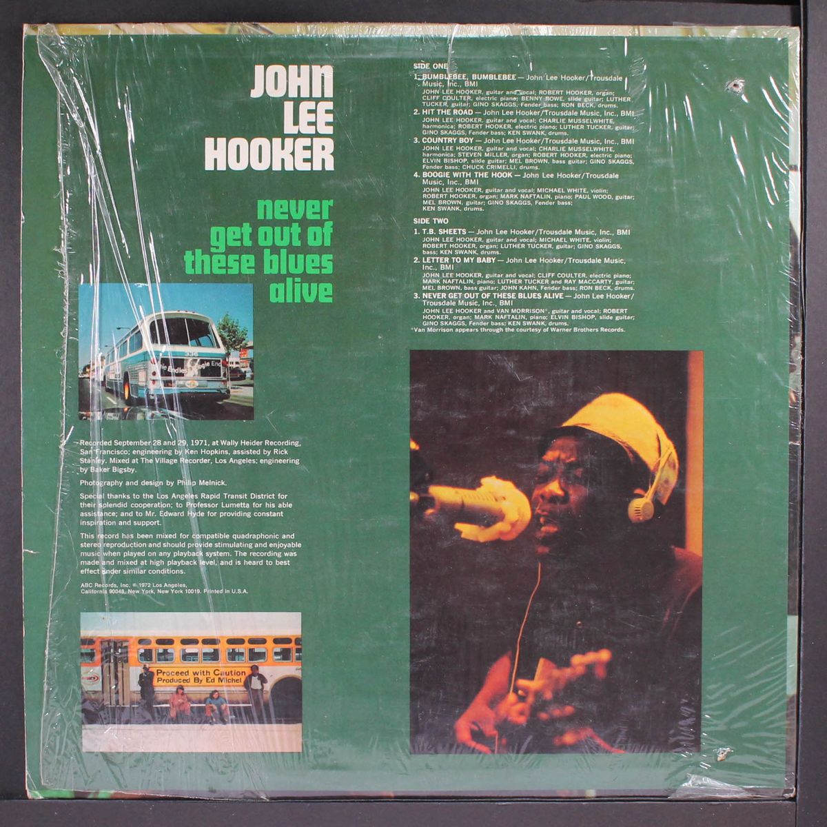 never get out of these blues alive by JOHN LEE HOOKER