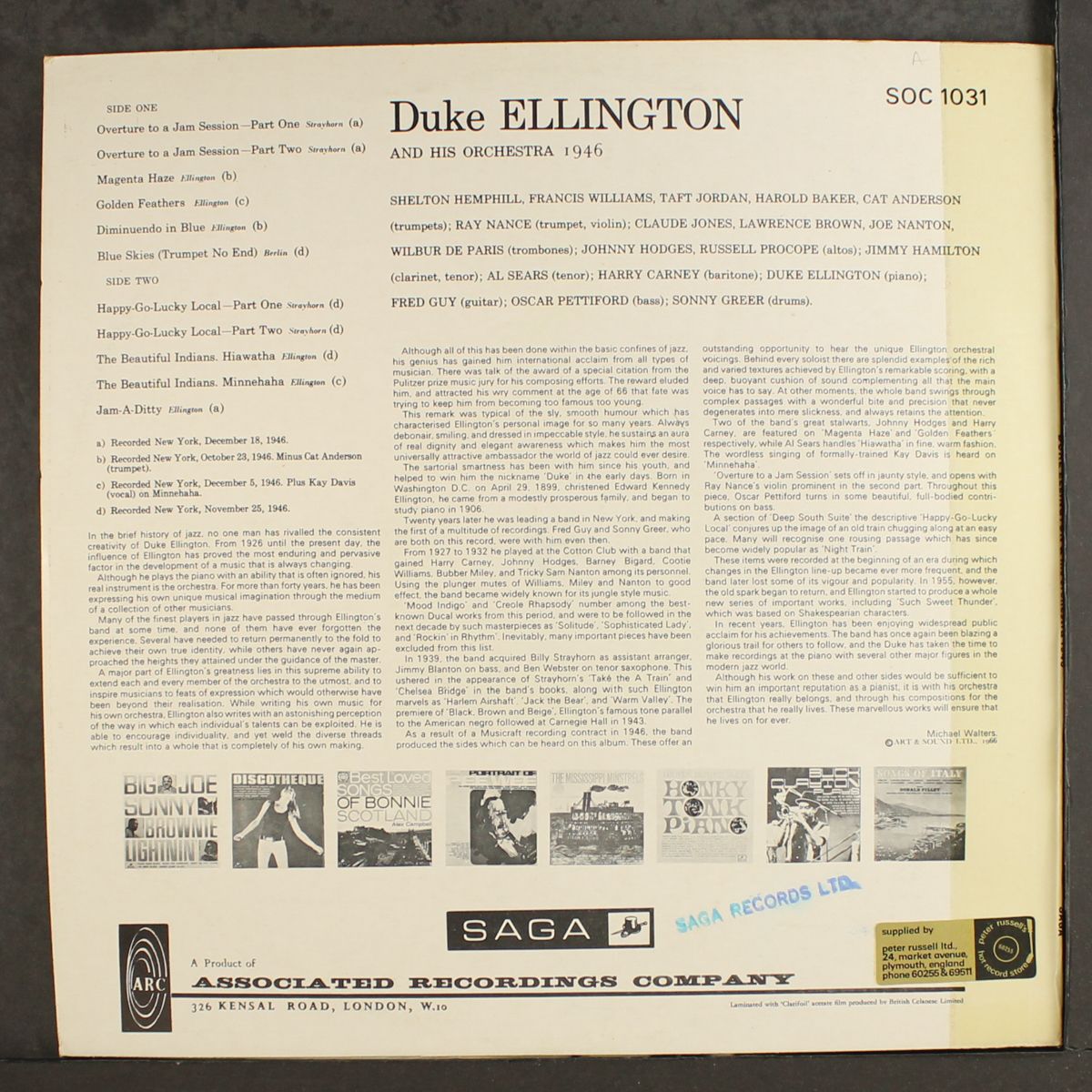 1946 by DUKE ELLINGTON