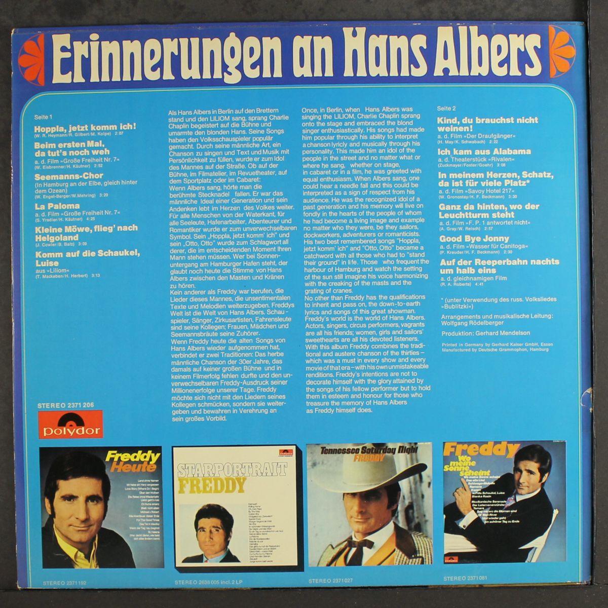 erinnerungen an hans albers by FREDDY