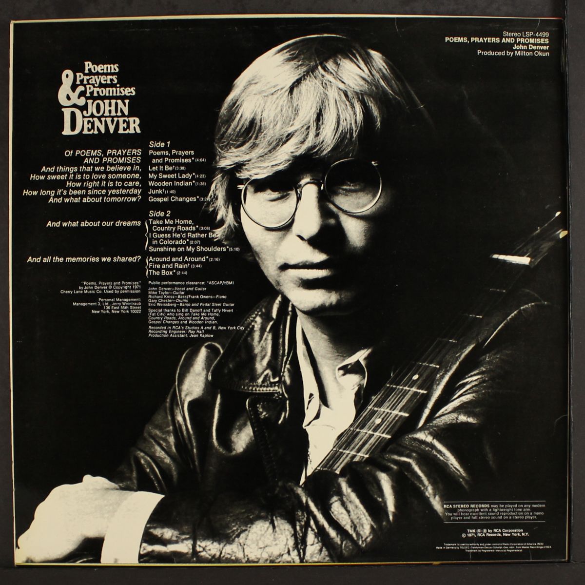 poems, prayers and promises by JOHN DENVER