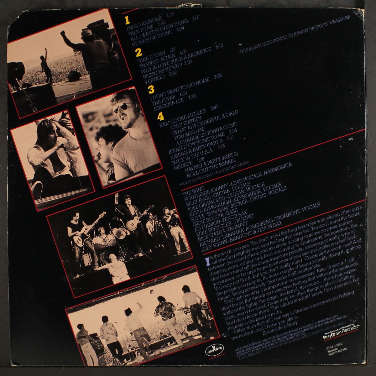live - reach up and touch the sky by SOUTHSIDE JOHNNY & ASBURY JUKES