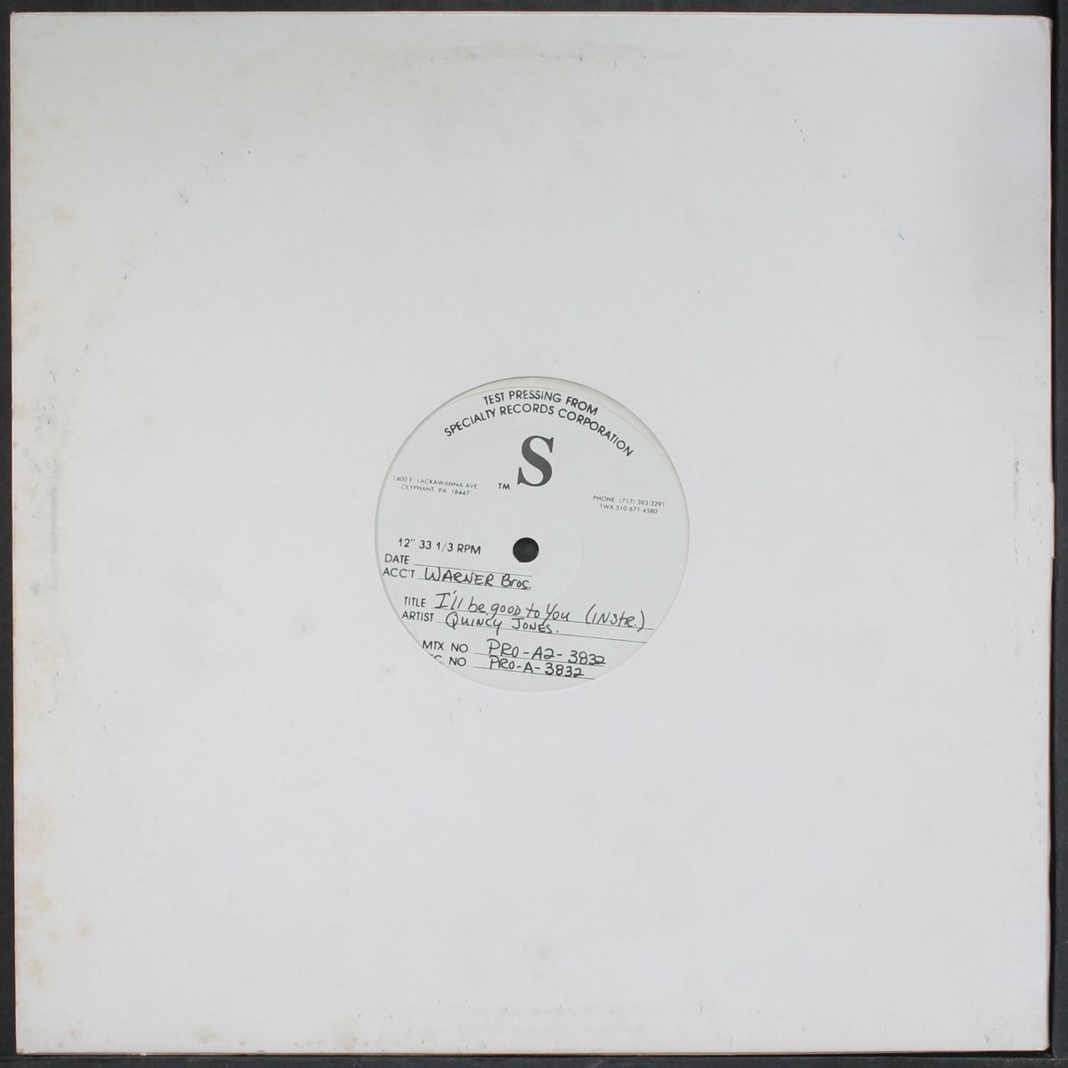 i'll be good to you (cool re-mix) by QUINCY JONES