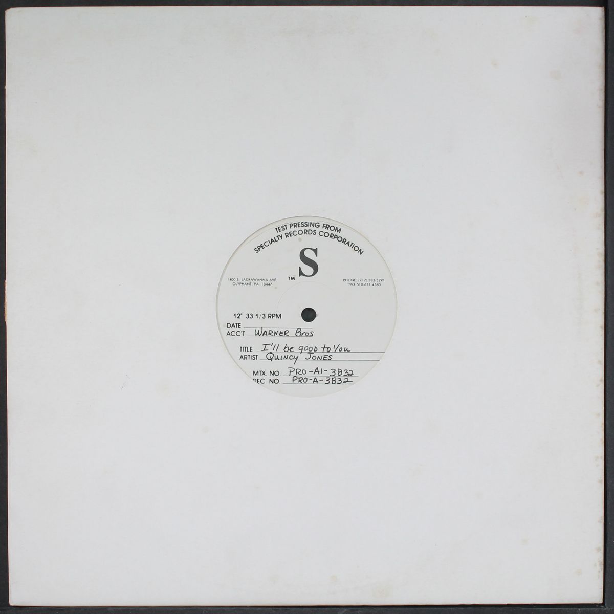 i'll be good to you (cool re-mix) by QUINCY JONES