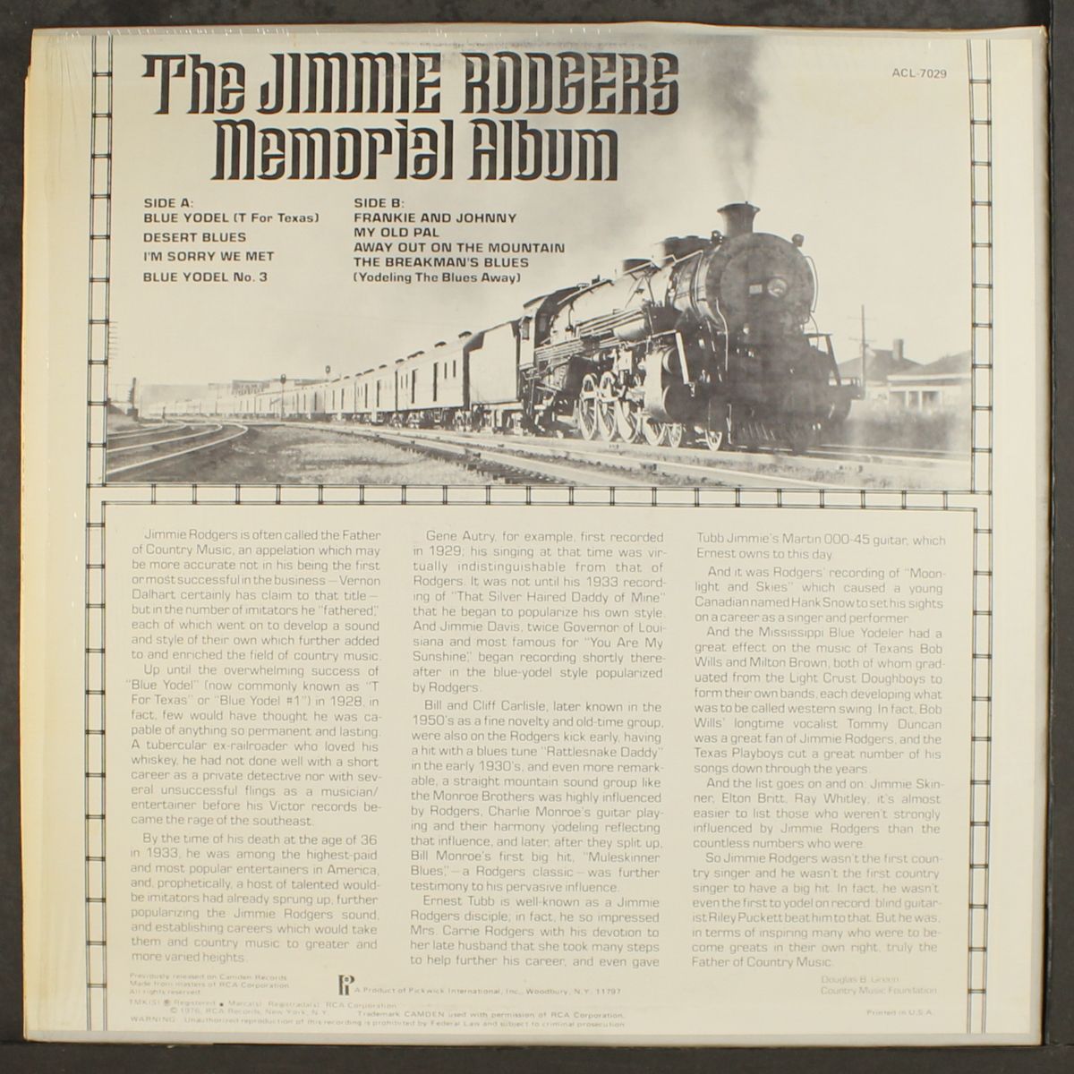 memorial album by JIMMIE RODGERS